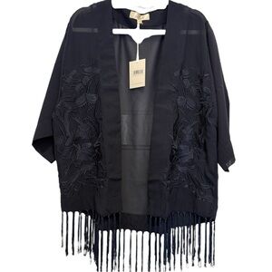 2/$20 Pia Rossini Avalon Kimono Navy S/M (4-6) NWT
